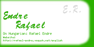 endre rafael business card